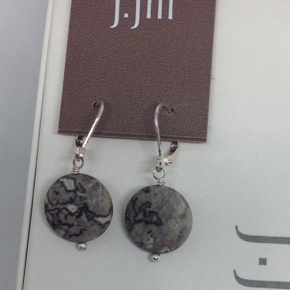 J. Jill NEW Unique Pure Jill Jasper Drop Earring NWT - Picture 3 of 4